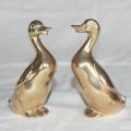 Pair of Brass Ducks - Height 85mm