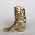 Quality Brass Cowboy Boot - Height 98mm