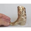 Quality Brass Cowboy Boot - Height 98mm