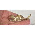 2 Brass Mice and a Rat - Rats Length is 80mm - All sold as one lot.