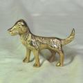 Solid Brass Hound Type Dog - Length 90mm