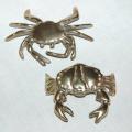 2 Quality Brass Crabs - As per pictures - Width 95mm