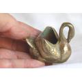 Miniature Brass Swan - As per pictures - Height 50mm
