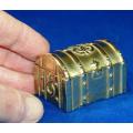 Small, Quality, Brass Chest / Trinket Box - Size 50mm X 40mm X35mm