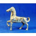 2 Solid Brass Horses - As Per Pictures - Tallest 85mm - Sold as One Lot
