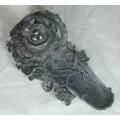 Vintage Birds Nest Inkwell (Possibly Pewter) Length 185mm  See all pictures