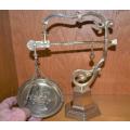 Stunning Vintage Tuscan Brass Single Pan Scale - Great for decorative use - Untested. Height 260mm