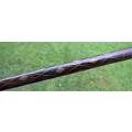 Stunning Brass Handled Walking Stick With Brass Inlay - See all pictures - Length 930mm
