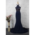 Special price Halter Beading Lace Evening Dress