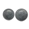 1940 Italilia 2 lira and 1939 italia 1 lira