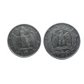 1940 Italilia 2 lira and 1939 italia 1 lira