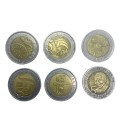 Set of commemorative  R5 (Five Rands)