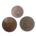 X2 1960 penny X1 1960 half penny