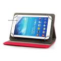Universal Case with Stand for 9"-10" or 7-8" inch Tablets Black Leather Cover