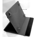 7" Universal Cover Case Folio with Stand for 7 - 8 Inch Tablets Black Leather