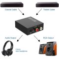 DIGITAL CoAxial/Optic to ANALOG RCA/3.5mm AUDIO CONVERTER