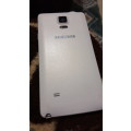 Samsung Note 4 white in colour. 5.7 inch