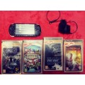 PSP 3000 good condition with 4 games