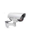 LED Fake Dummy Security CCTV Camera IR  Outdoor Silver Surveillance