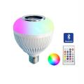 Smart Home Control E27 Wireless Bluetooth LED Light Bulb With Speaker RGB Music Playing Lamp Remote
