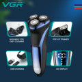 VGR electric shaver washable waterproof Ifor men household light shaver men