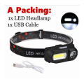 Led Headlight Flashlight Waterproof Mini Running Headlight Bright Headlight for Camping Night Joggin