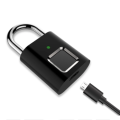 Smart Biometric Thumbprint Door Padlocks Rechargeable Door Lock Fingerprint Smart Padlock USB Keyles