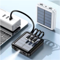 Large Capacity outdoor mini power bank With cable solar four-wire power bank
