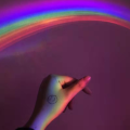 Creative cute rainbow projector rainbow maker romantic projector lamp birthday gift