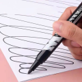 Marker pen black quick-drying waterproof pen oily non-fading large-end pen non-erasable writing pen