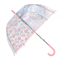 Unicorn umbrella transparent long handle little princess gift cute creative umbrella