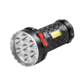 7LED Powerful Flashlight with COB Side Light USB Charging Lighting Torch Tent Camping Light Outdoor