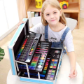 Children`s painting set, painting tools, art brushes, gift boxes, gifts, color pens, school supplies