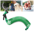 Retractable Coil Garden Hose Pipe Expandable Reel Airbrush Spray Tool Tap Connector Car wash tools