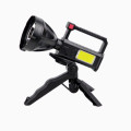 LED High Lumen Rechargeable Searchlight With Stand For Outdoor Use Strong Light Flashlight