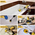 Three Piece Brush Drill Brush Attachment Kit Electric Scrubber Brush Cleaning Kit