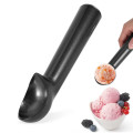 Ice Cream Scoop Non-Stick Antifreeze Scoop Melon Baller (Black)