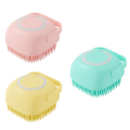 Silicone Body Brush Shower Scrubber with Shower Gel Dispenser Function Massage Exfoliating Cleaning