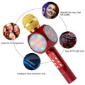 WS-1816 Bluetooth Microphone LED Light Portable Handheld Wireless KTV Karaoke Player