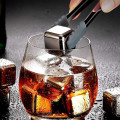 Reusable Stainless Steel Ice, Food Grade Frozen Stone for Whiskey, Wine, Beer, Vodka