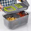 Vegetable Cutter Multifunctional Vegetable Slicer Chopper with Basket Grater Kitchen Tools