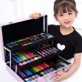 Children`s painting set, painting tools, art brushes, gift boxes, gifts, color pens, school supplies