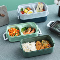 Double Layer Lunch Box Portable Plastic Lunch Box Office Workers Bento Box