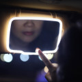 Car vanity mirror Car sun visor rechargeable vanity mirror with LED light