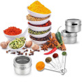Modern Stainless Steel Spice Storage Jar Magnetic Spice Jars with Spice Rack Pepper Seasoning Shaker