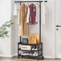 Coat Rack With Shoe Rack Metal Hanger With Storage Rack For Hallway Bedroom Furniture