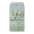 Professional Pedicure Set Nail Clipper Tools Grooming Set Nail Care Tools with Leather Travel Case