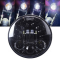 5.75-inch matrix round LED headlights with amber turn signal Harley lights