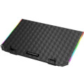 XF0677 With RGB Light 2 USB Port Cooling Fan LED Laptop Cooling Pad