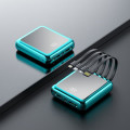 Mini power bank LED power bank comes with four wires 10000Mah